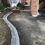 Asphalt Driveway with Interlocking Edge and Curb in Toronto