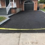 Asphalt Driveway with New Curbing in Toronto