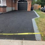 Asphalt Driveway with New Curbing in Toronto