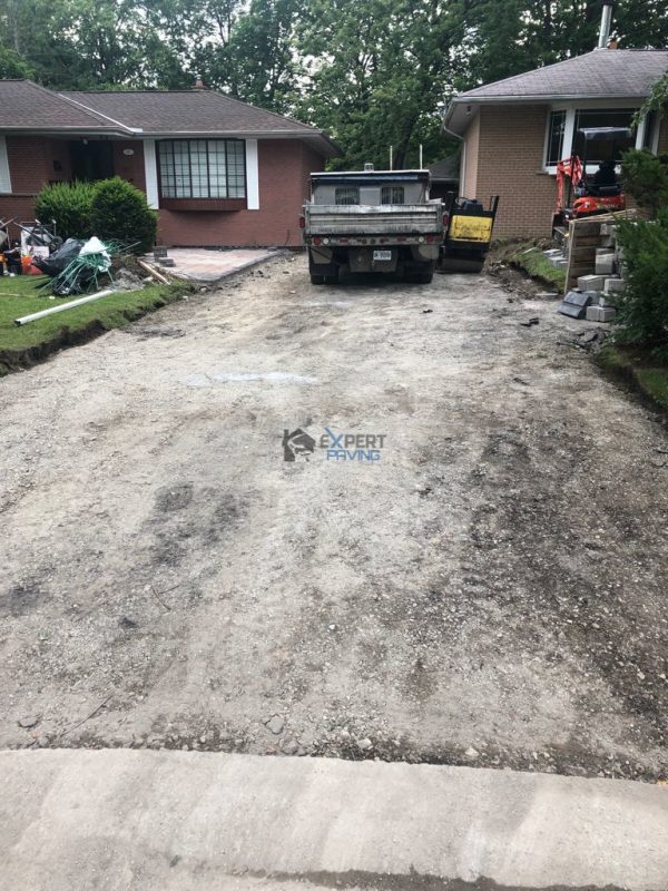 Asphalt Driveway with New Steps, Walls and Patios in Toronto