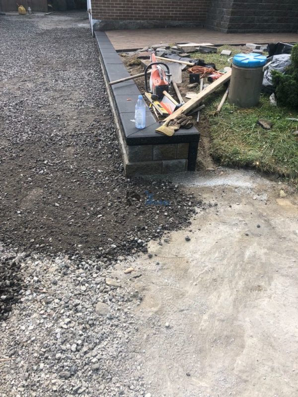 Asphalt Driveway with New Steps, Walls and Patios in Toronto