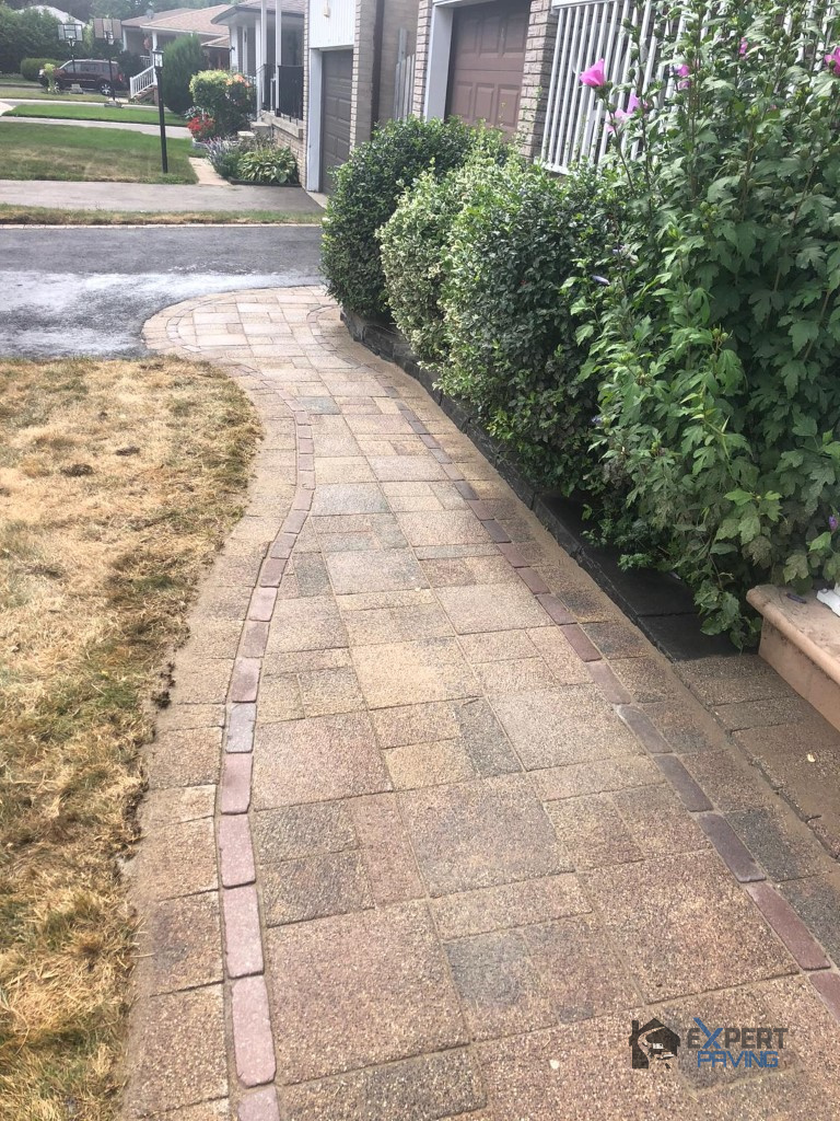 Power-Washed and Re-sealed Sidewalk in Toronto